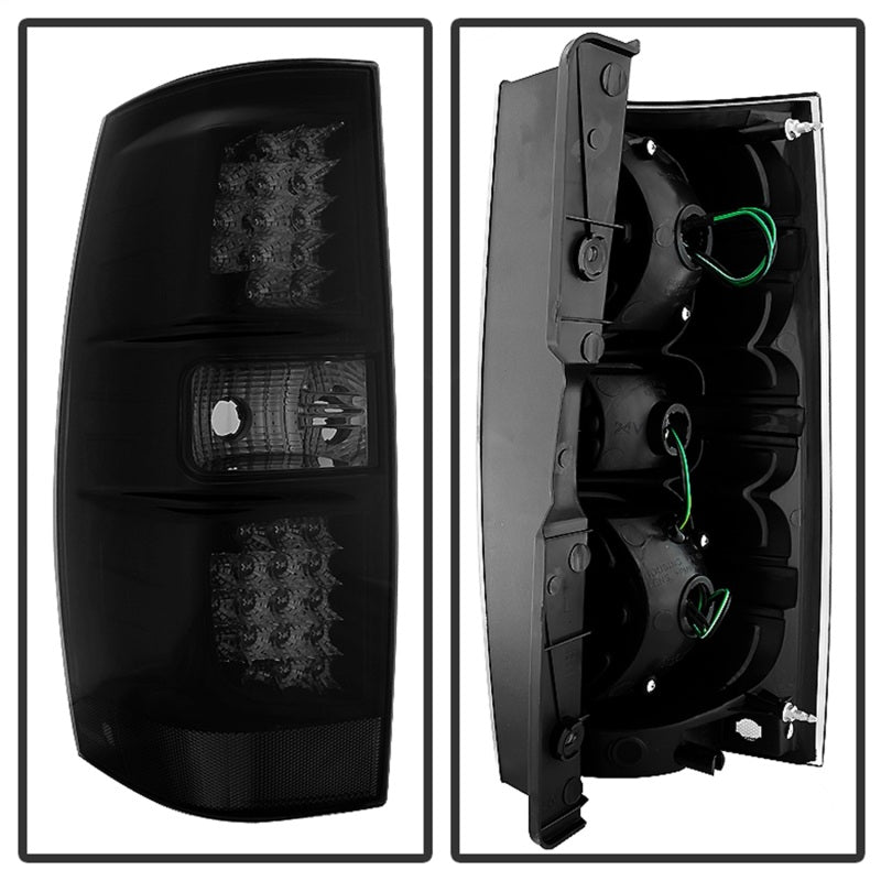 xTune Mc Yukon/Yukon Denali 07-14 LED Tail Lights Black Smoked ALT-JH-CSUB07-LED-G2-BSM