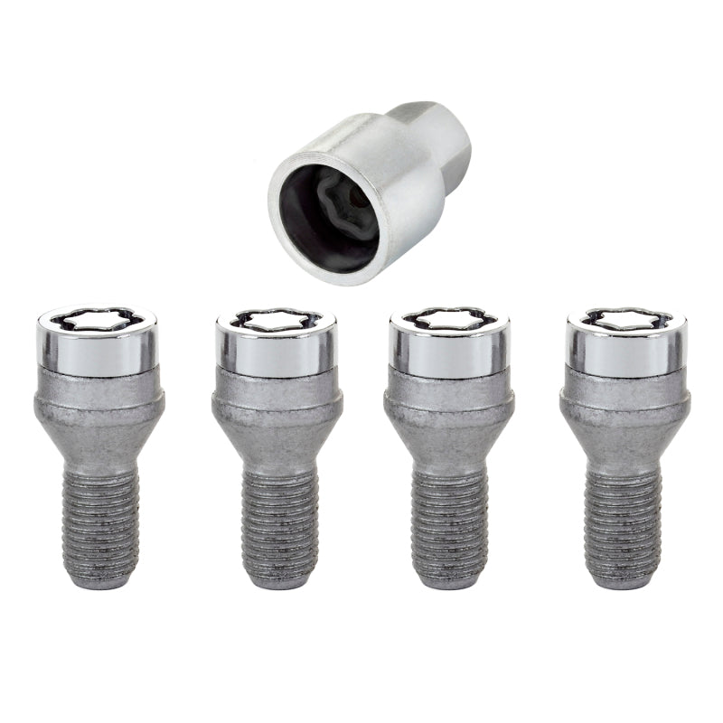 McGard Wheel Lock Bolt Set - 4pk. (Cone Seat) M12X1.25 / 17mm Hex / 22.0mm Shank Length - Chrome