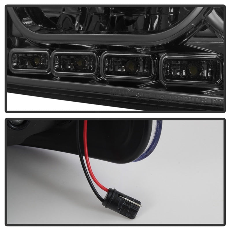 xTune Dodge Charger 06-10 1Pc LED Crystal Headlights Smoke HD-ON-DCH05-1PC-LED-SM