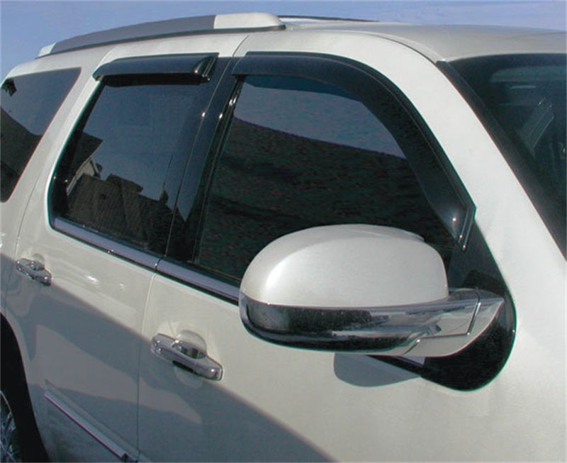 Stampede 2002-2006 Cadillac Escalade Sport Utility Snap-Inz Sidewind Deflector 4pc - Smoke