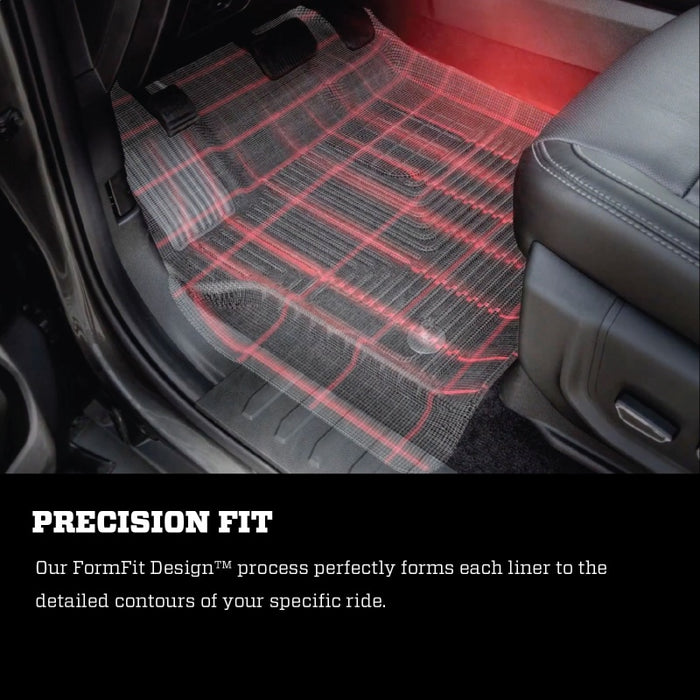 Husky Liners 21-23 Jeep Grand Cherokee L (w/2nd Rw Bnch) WeatherBeater FR+2nd Seat Floor Liner - Blk