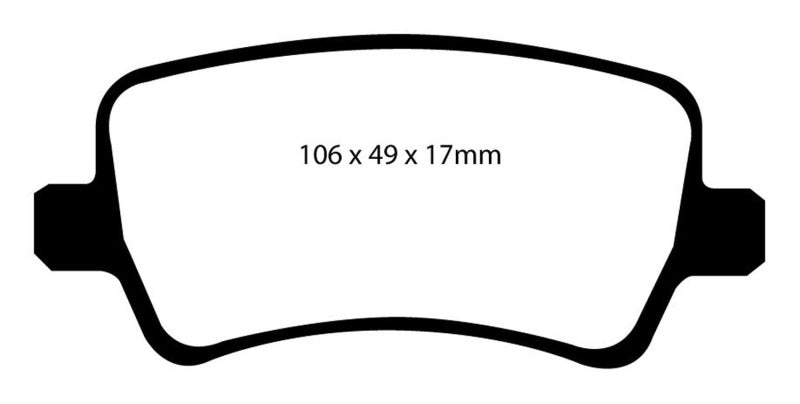 EBC 13-15 Land Rover LR2 2.0 Turbo Ultimax2 Rear Brake Pads