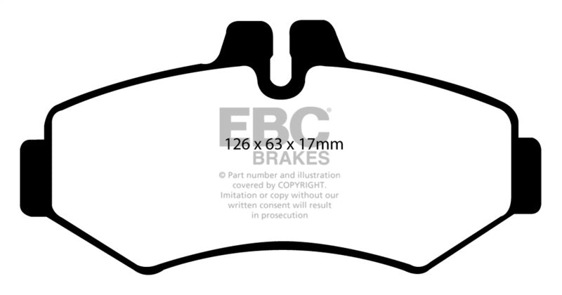 EBC 02-08 Mercedes-Benz G500 5.0 Yellowstuff Rear Brake Pads