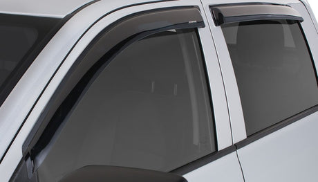 Stampede 2009-2018 Dodge Ram 1500 Extended Cab Pickup Tape-Onz Sidewind Deflector 4pc - Smoke