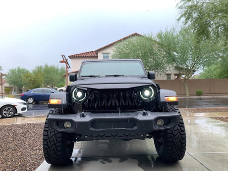 Oracle Oculus Bi-LED Projector Headlights for Jeep JL/Gladiator JT - Matte Blk - 5500K