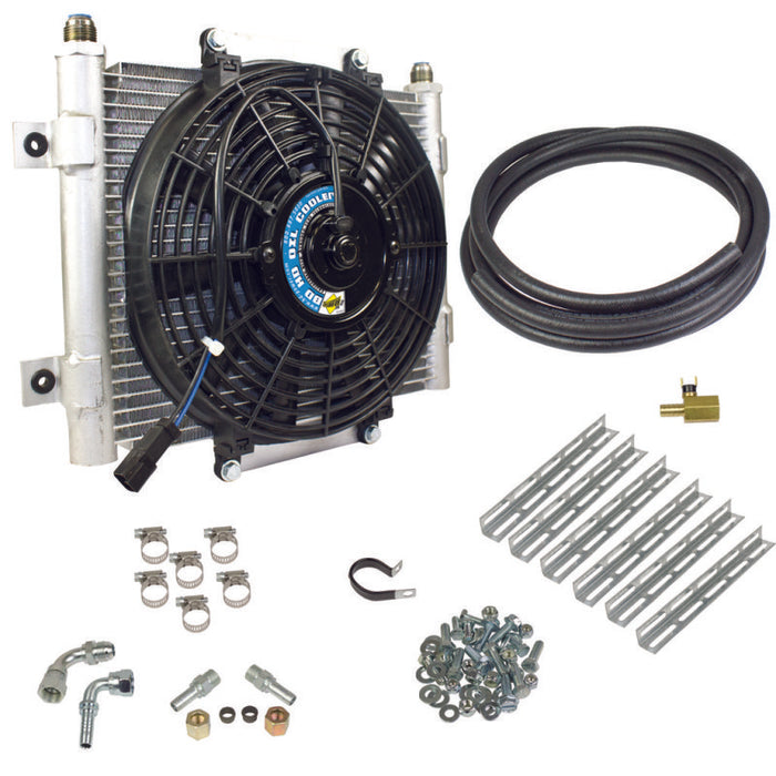 BD Diesel Xtruded Trans Oil Cooler - 3/8 inch Cooler Lines