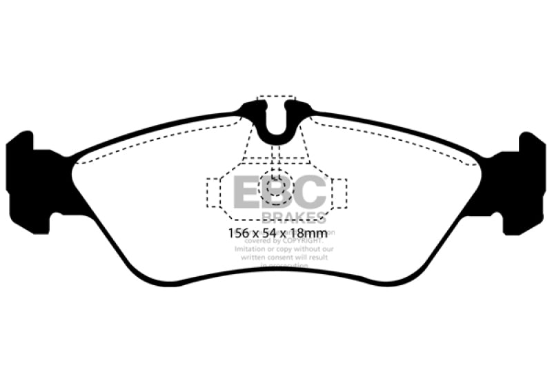 EBC 03-05 Dodge Sprinter 2500 ATE Rear Greenstuff Rear Brake Pads