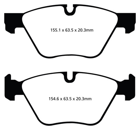 EBC 11+ BMW 528 2.0 Turbo (F10) Greenstuff Front Brake Pads