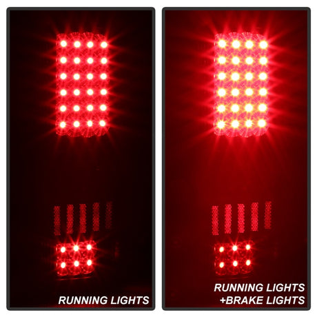 xTune Ford F150 Styleside 04-08 (Not Fit Heritage & SVT) LED Tail Lights Black ALT-ON-FF15004-LED-BK