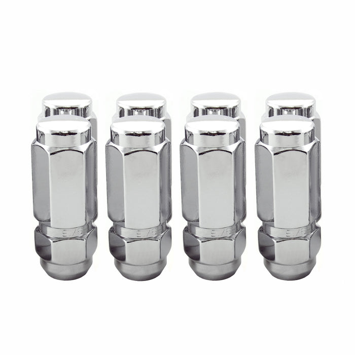 McGard Hex Lug Nut (Cone Seat / Duplex) 1/2-20 / 7/8 Hex / 2.5in. Length (8-Pack) - Chrome