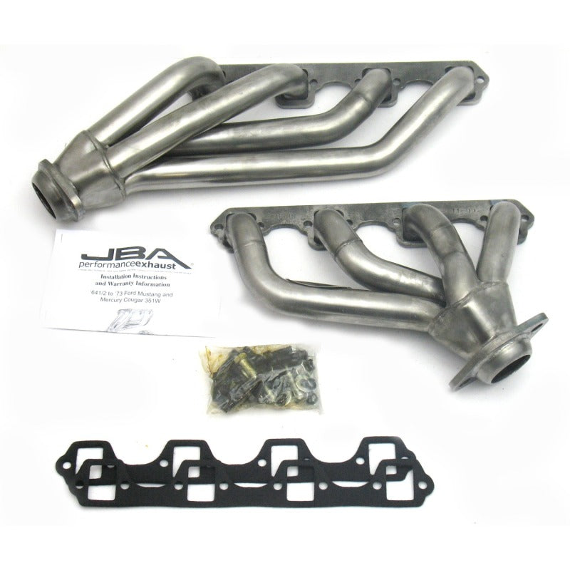 JBA 65-73 Ford Mustang 351W SBF 1-5/8in Primary Raw 409SS Mid Length Header