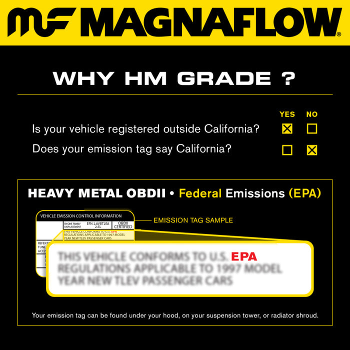 Magnaflow Conv DF Volvo 05-09 S60 2.4L/2.5L Turbo / 04-06 S80 Turbo/05-07 V70 2.5L