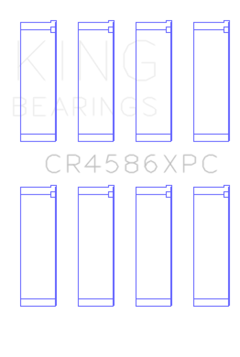 King Engine Bearings Mitsubishi 4B11T (Size .026) Coated Performance Rod Bearing Set