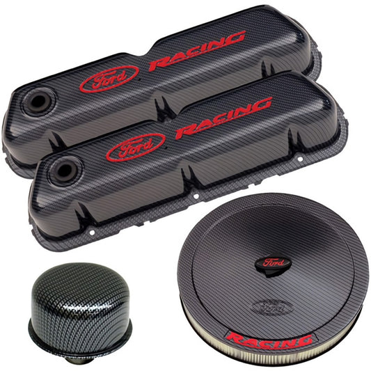 Ford Racing Complete Dress Up Kit - Carbon Fiber Style Finish