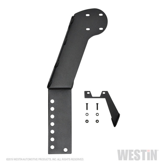 Westin 07-18 Jeep Wrangler JK WJ2 3rd Brakelight / RotoPax Combo Mount - Textured Black