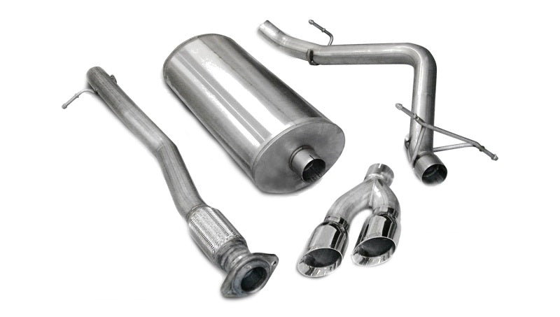 Corsa 07-08 Chevrolet Silverado Crew Cab/Short Bed 1500 4.8L V8 Polished Sport Cat-Back Exhaust