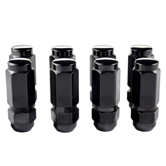 McGard Hex Lug Nut (Cone Seat / Duplex) 9/16-18 / 7/8 Hex / 2.5in. Length (8-Pack) - Black