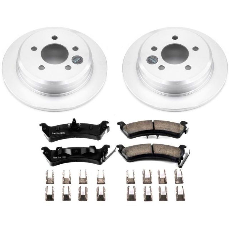 Power Stop 93-98 Jeep Grand Cherokee Rear Z17 Evolution Geomet Coated Brake Kit