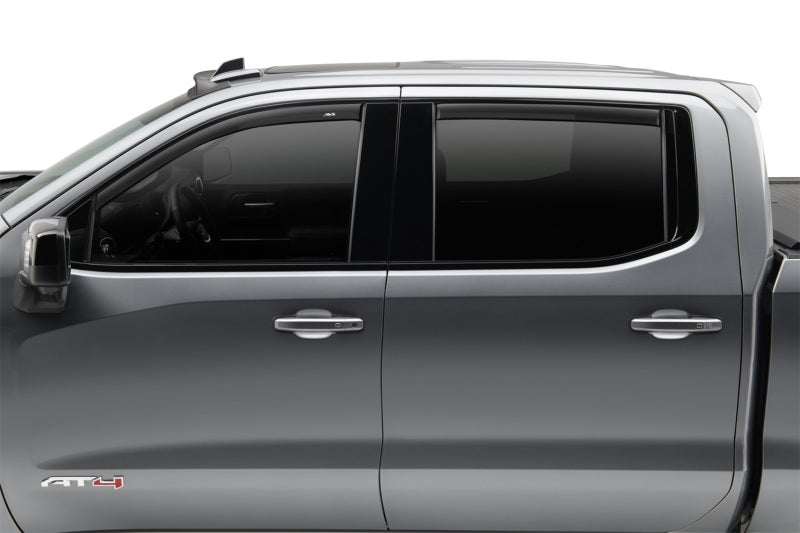 AVS 16-18 Toyota Tacoma Double Cab Ventvisor In-Channel Window Deflectors 4pc - Matte Black