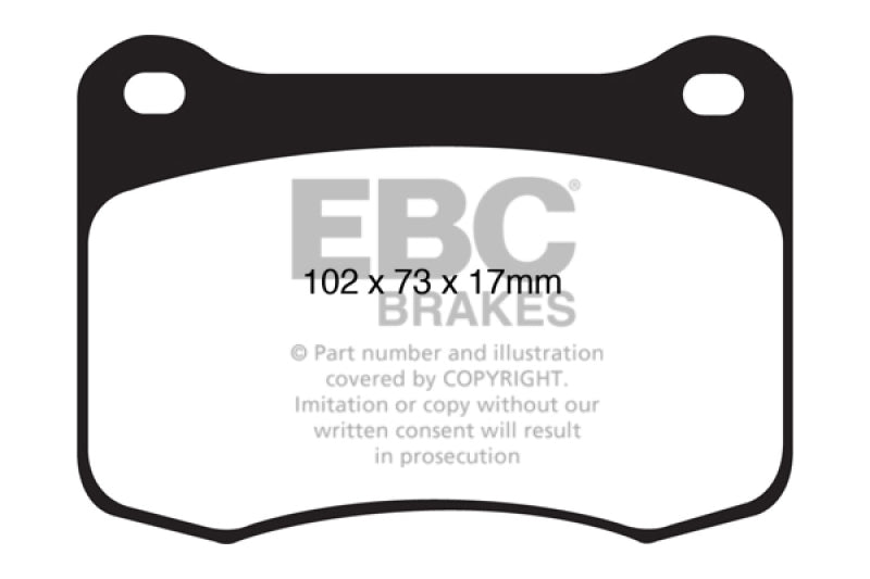 EBC 08+ Lexus IS-F 5.0 Bluestuff Rear Brake Pads