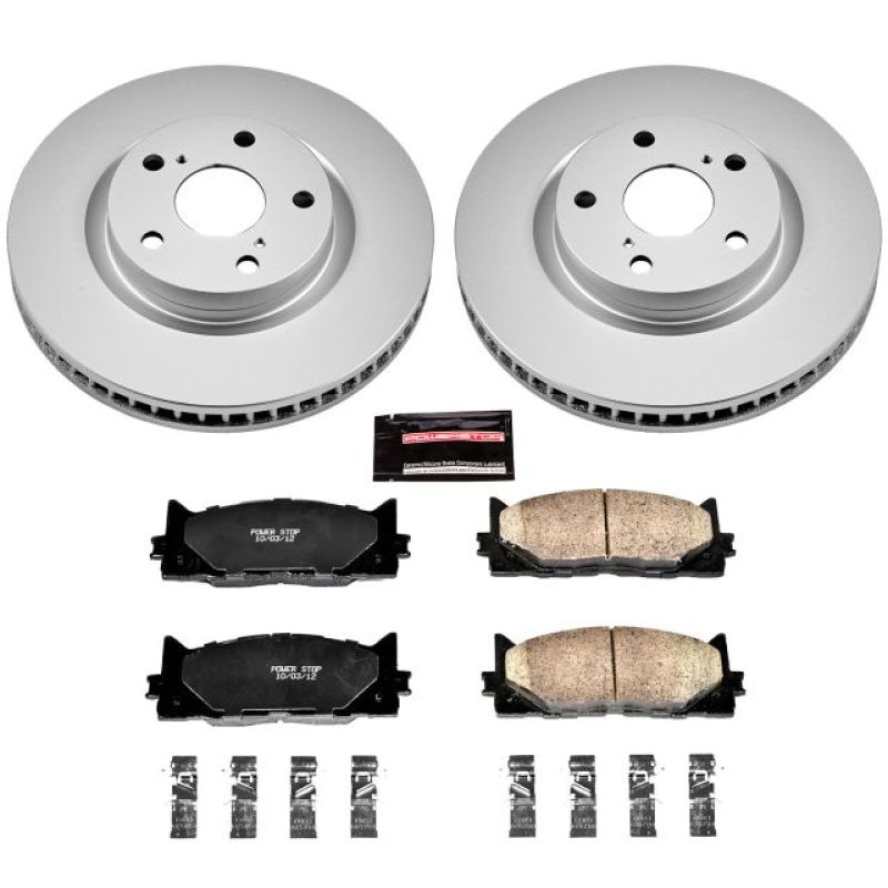 Power Stop 13-18 Lexus ES300h Front Z17 Evolution Geomet Coated Brake Kit