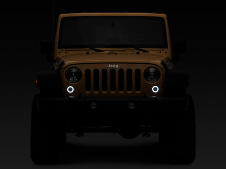 Raxiom 07-18 Jeep Wrangler JK Axial Series LED Turn Signals w/ Halo (Smoked)