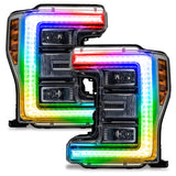 Oracle 17-19 Ford F-250/F-350 Superduty Headlight DRL Kit - ColorSHIFT w/ 2.0 Cntrl