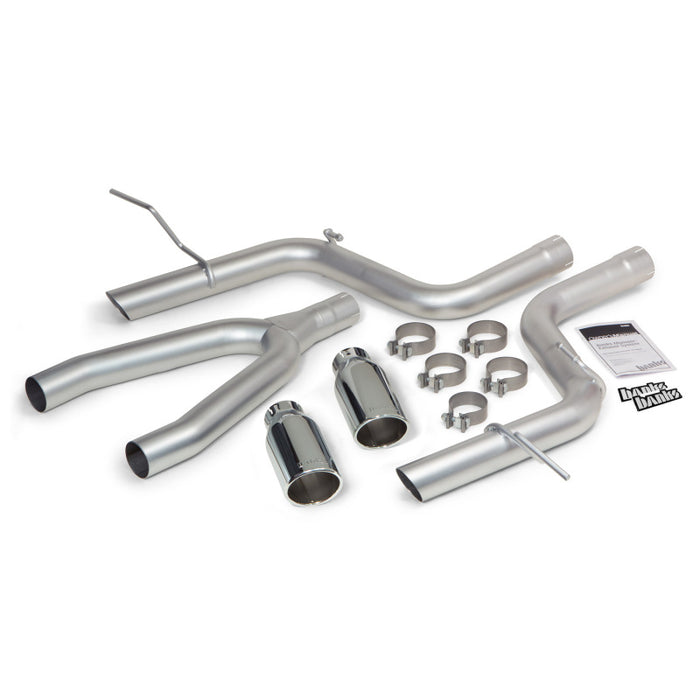 Banks Power 14 Jeep Grand Cherokee 3.0L Diesel Monster Exhaust Sys - SS Single Exhaust w/ Chrome Tip