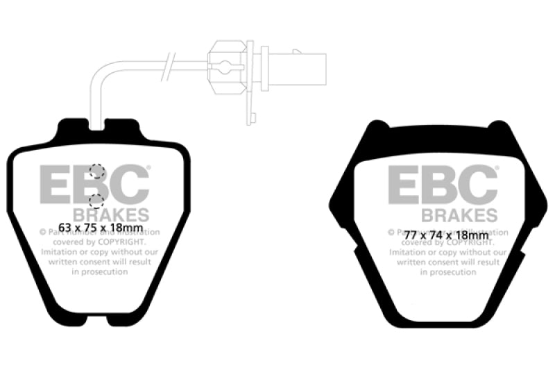 EBC 02-05 Volkswagen Passat 4.0 (8 Pad Set) Greenstuff Front Brake Pads