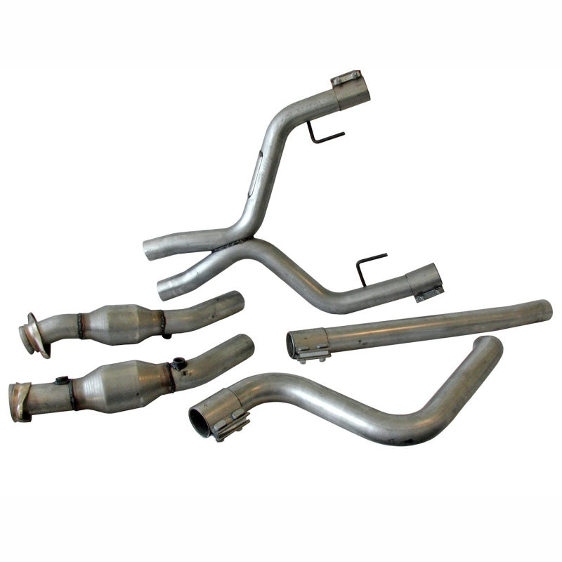 BBK 05-09 Mustang 4.0 V6 True Dual Cat Back Exhaust Conversion Kit With X pipe