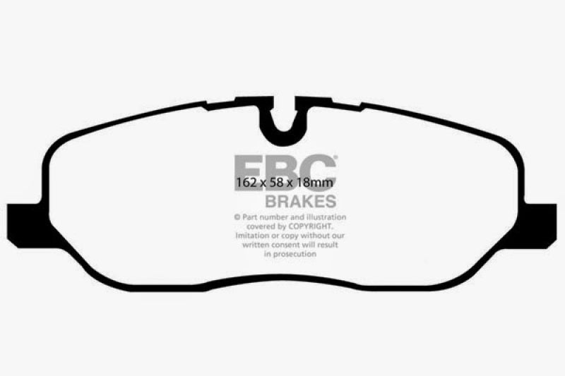 EBC 05-10 Land Rover LR3 4.4 Yellowstuff Front Brake Pads