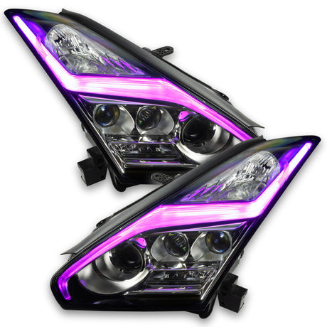 Oracle 15-21 Nissan GT-R RGB+W (Lightning Bolt) Headlight DRL Kit- w/o Controller