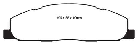 EBC 09-11 Dodge Ram 2500 Pick-up 5.7 2WD/4WD Greenstuff Rear Brake Pads