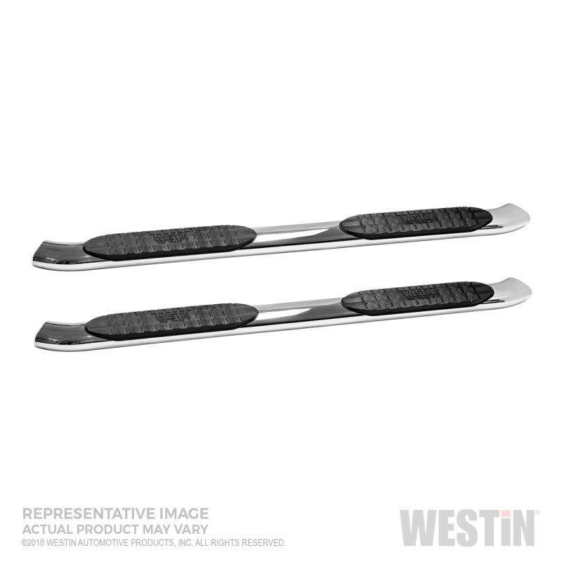 Westin 2019 Chevrolet Silverado/Sierra 1500 Crew Cab Non LD PRO TRAXX 5 Oval Nerf Step Bars - SS