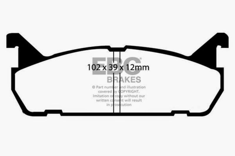 EBC 91-96 Ford Escort 1.8 Ultimax2 Rear Brake Pads