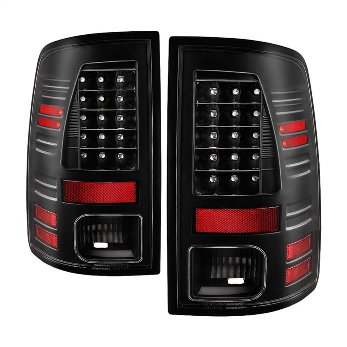 Spyder 13-18 Dodge Ram 2500/3500 LED Tail Lights LED Model Only - All Black (ALT-YD-DRAM13-LED-BKV2)