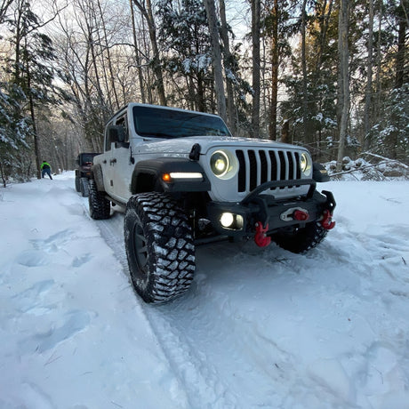 Oracle Oculus Bi-LED Projector Headlights for Jeep JL/Gladiator JT - Matte Blk - 5500K
