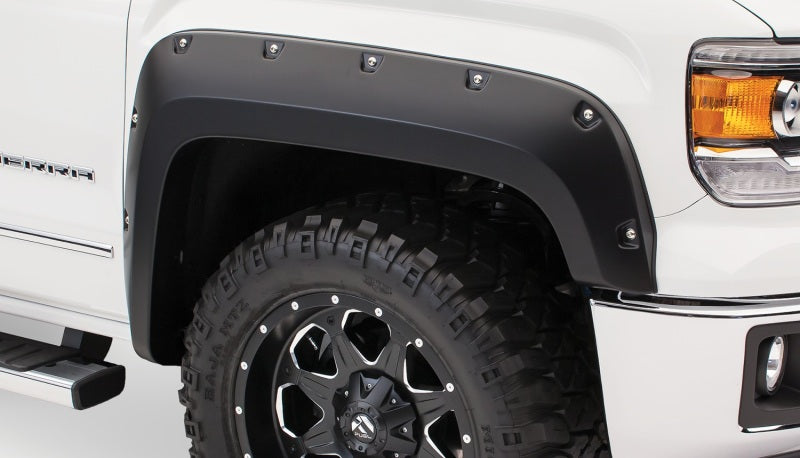 Bushwacker 14-15 Chevy Silverado 1500 Pocket Style Flares 2pc - Black