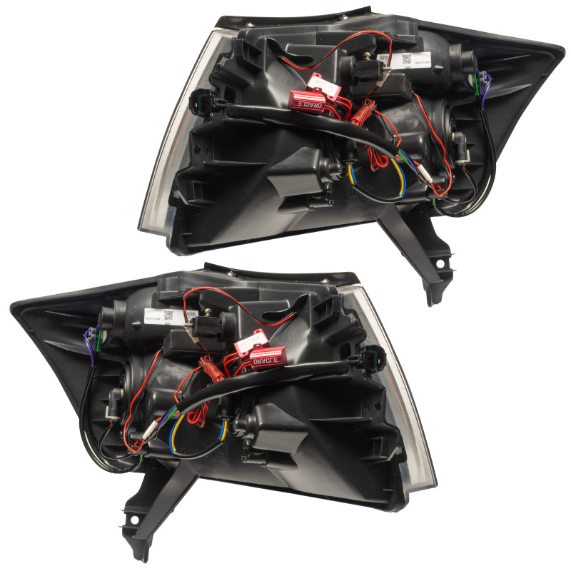 Oracle Lighting 08-15 Nissan Armada Pre-Assembled LED Halo Headlights -Red