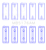 King Engine Bearings Mitsubishi 4G93 SOHC (Size 0.25) Main Bearing Set