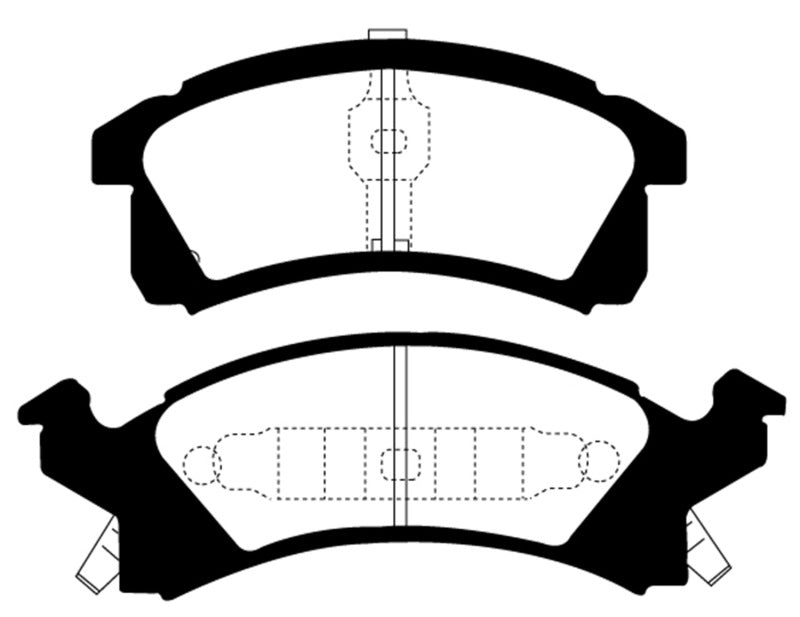 EBC 91-95 Buick Skylark 2.3 Greenstuff Front Brake Pads