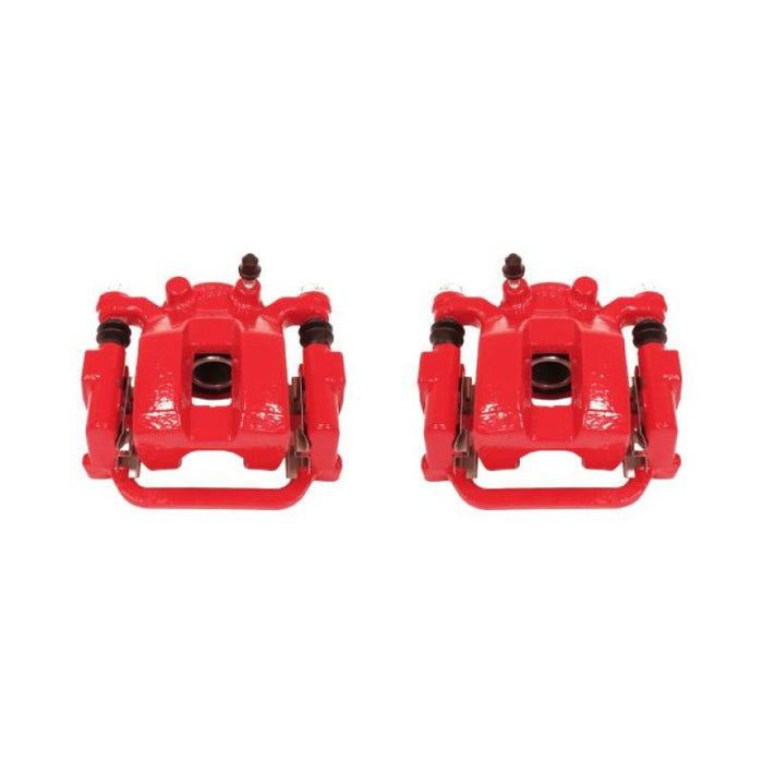 Power Stop 03-08 Infiniti FX35 Rear Red Calipers w/Brackets - Pair