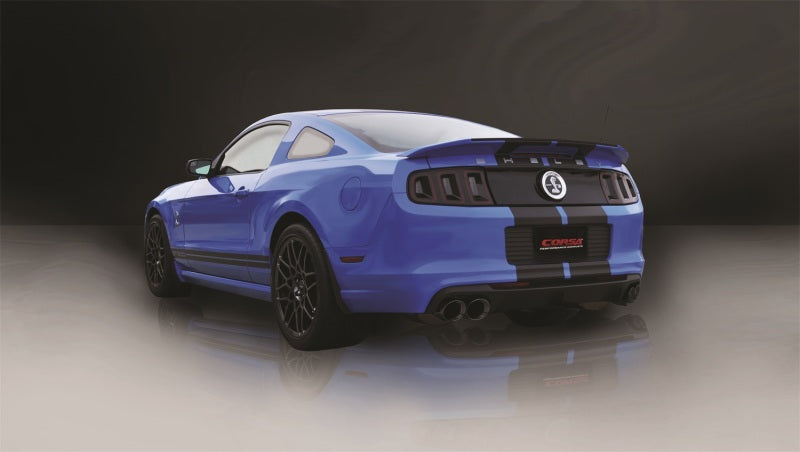 Corsa 2013-2014 Ford Mustang Shelby GT500 5.8L V8 Black Sport Axle-Back + XO Exhaust