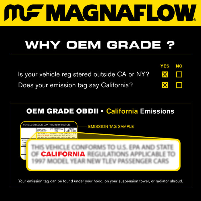 MagnaFlow Conv Direct Fit OEM 98-99 323i 2.5L Underbody