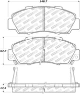 StopTech Street Select Brake Pads - Front
