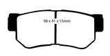 EBC 08-09 Hyundai Azera 3.3 Yellowstuff Rear Brake Pads
