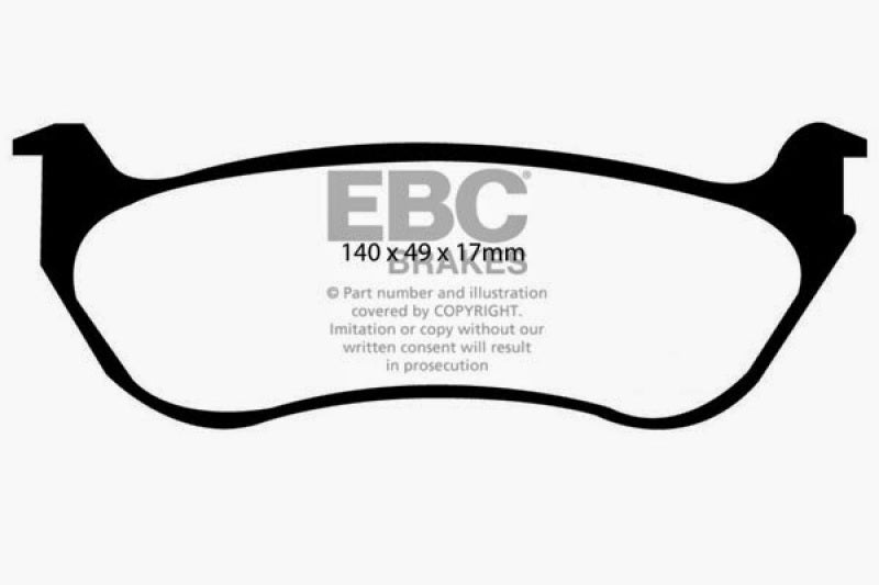 EBC 95-97 Ford Crown Victoria 4.6 (Phenolic Pistons) Ultimax2 Rear Brake Pads