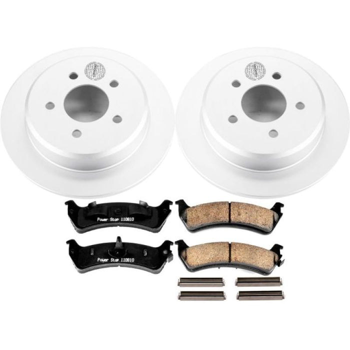 Power Stop 01-02 Ford Explorer Sport Rear Z17 Evolution Geomet Coated Brake Kit