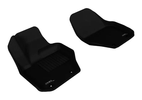 3D MAXpider 2010-2018 Volvo XC60/S60/V60 Kagu 1st Row Floormat - Black 3D MAXpider