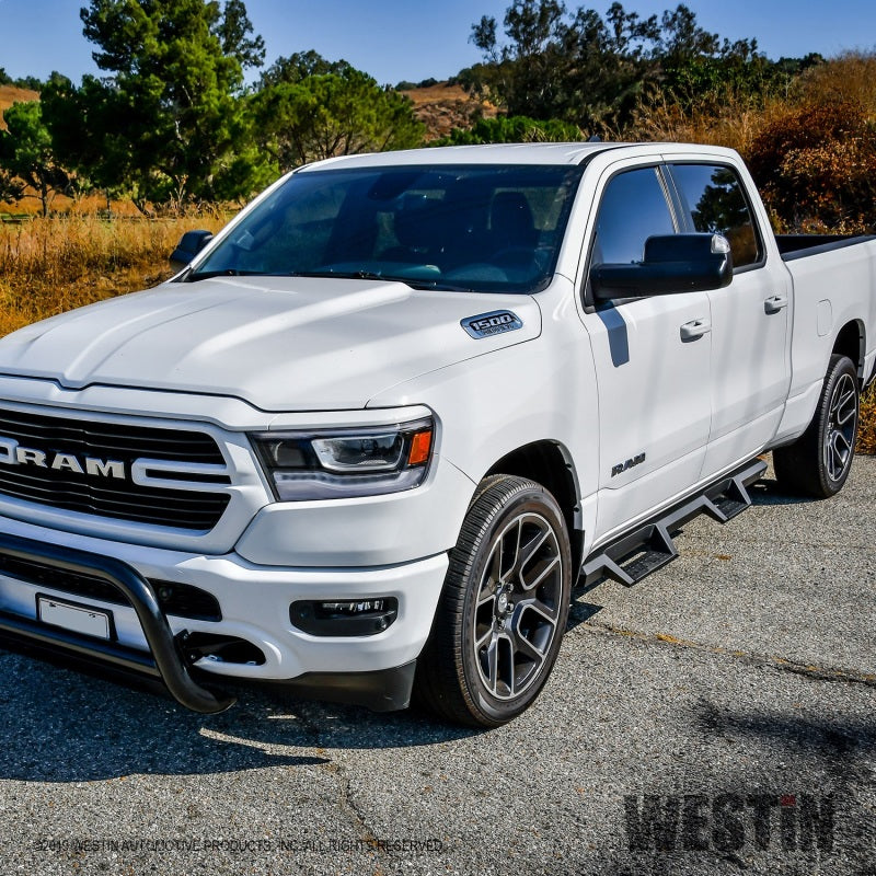 Westin/HDX 2019 Ram 1500 Crew Cab Drop Nerf Step Bars - Textured Black